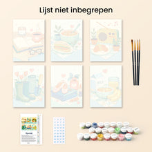 Afbeelding in Gallery-weergave laden, Mini Schilderen op Nummer 15x20cm (6 stuks) - Kleine Vreugdes