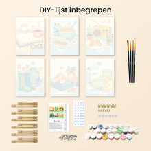 Afbeelding in Gallery-weergave laden, Mini Schilderen op Nummer 15x20cm (6 stuks) - Kleine Vreugdes