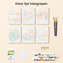 Afbeelding in Gallery-weergave laden, Mini Schilderen op Nummer 15x20cm (6 stuks) - Kleine Vreugdes