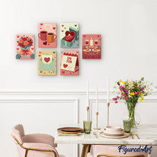 Afbeelding in Gallery-weergave laden, Mini Schilderen op Nummer 15x20cm (6 stuks) - Geluksmomenten