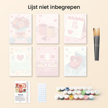 Afbeelding in Gallery-weergave laden, Mini Schilderen op Nummer 15x20cm (6 stuks) - Geluksmomenten