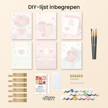 Afbeelding in Gallery-weergave laden, Mini Schilderen op Nummer 15x20cm (6 stuks) - Geluksmomenten