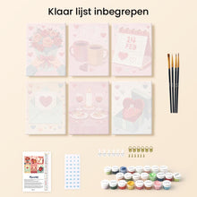 Afbeelding in Gallery-weergave laden, Mini Schilderen op Nummer 15x20cm (6 stuks) - Geluksmomenten