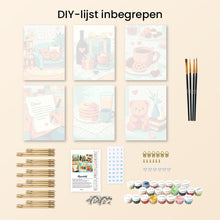 Afbeelding in Gallery-weergave laden, Mini Schilderen op Nummer 15x20cm (6 stuks) - Knusse Liefde