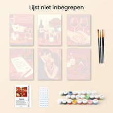 Afbeelding in Gallery-weergave laden, Mini Schilderen op Nummer 15x20cm (6 stuks) - Romantiek en Liefde