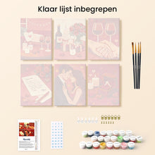 Afbeelding in Gallery-weergave laden, Mini Schilderen op Nummer 15x20cm (6 stuks) - Romantiek en Liefde