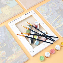 Afbeelding in Gallery-weergave laden, Mini Schilderen op Nummer 15x20cm (6 stuks) - Kat in Van Gogh-stijl