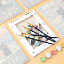 Afbeelding in Gallery-weergave laden, Mini Schilderen op Nummer 15x20cm (6 stuks) - Kat in Claude Monet-stijl