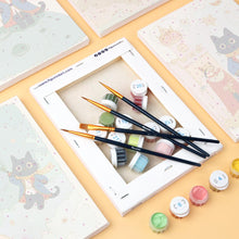 Afbeelding in Gallery-weergave laden, Mini Schilderen op Nummer 15x20cm (6 stuks) - Kleine Kat