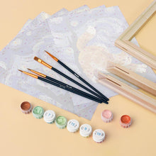 Afbeelding in Gallery-weergave laden, Mini Schilderen op Nummer 15x20cm (6 stuks) - Sterrennachtkatten