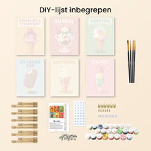 Afbeelding in Gallery-weergave laden, Mini Schilderen op Nummer 15x20cm (6 stuks) - Vintage IJs