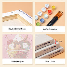 Afbeelding in Gallery-weergave laden, Mini Schilderen op Nummer 15x20cm (6 stuks) - Retro IJs