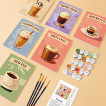 Afbeelding in Gallery-weergave laden, Mini Schilderen op Nummer 15x20cm (6 stuks) - Koffies van de Wereld
