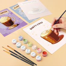 Afbeelding in Gallery-weergave laden, Mini Schilderen op Nummer 15x20cm (6 stuks) - Koffies van de Wereld