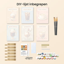 Afbeelding in Gallery-weergave laden, Mini Schilderen op Nummer 15x20cm (6 stuks) - Specialty Koffie