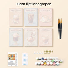 Afbeelding in Gallery-weergave laden, Mini Schilderen op Nummer 15x20cm (6 stuks) - Specialty Koffie