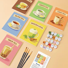 Afbeelding in Gallery-weergave laden, Mini Schilderen op Nummer 15x20cm (6 stuks) - Theeën van de Wereld