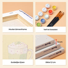 Afbeelding in Gallery-weergave laden, Mini Schilderen op Nummer 15x20cm (6 stuks) - Theeën van de Wereld