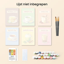 Afbeelding in Gallery-weergave laden, Mini Schilderen op Nummer 15x20cm (6 stuks) - Theeën van de Wereld