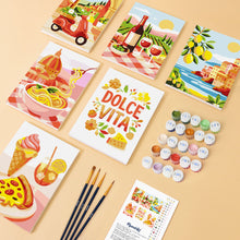 Afbeelding in Gallery-weergave laden, Mini Schilderen op Nummer 15x20cm (6 stuks) - Mediterrane Ontsnapping