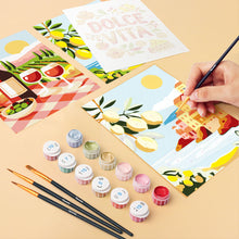 Afbeelding in Gallery-weergave laden, Mini Schilderen op Nummer 15x20cm (6 stuks) - Mediterrane Ontsnapping