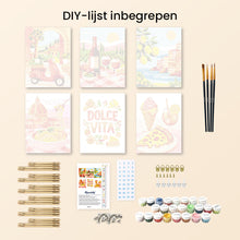 Afbeelding in Gallery-weergave laden, Mini Schilderen op Nummer 15x20cm (6 stuks) - Mediterrane Ontsnapping