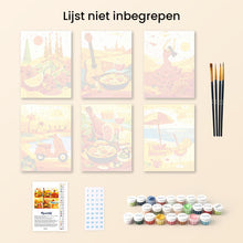 Afbeelding in Gallery-weergave laden, Mini Schilderen op Nummer 15x20cm (6 stuks) - Levendig Spanje