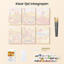 Afbeelding in Gallery-weergave laden, Mini Schilderen op Nummer 15x20cm (6 stuks) - Levendig Spanje