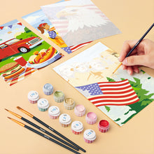 Afbeelding in Gallery-weergave laden, Mini Schilderen op Nummer 15x20cm (6 stuks) - Hallo USA
