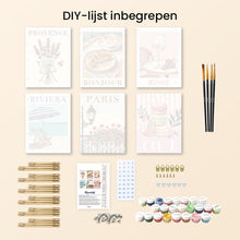 Afbeelding in Gallery-weergave laden, Mini Schilderen op Nummer 15x20cm (6 stuks) - Chic Frankrijk
