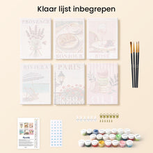 Afbeelding in Gallery-weergave laden, Mini Schilderen op Nummer 15x20cm (6 stuks) - Chic Frankrijk