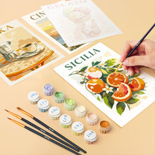 Afbeelding in Gallery-weergave laden, Mini Schilderen op Nummer 15x20cm (6 stuks) - Dolce Italië