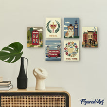 Afbeelding in Gallery-weergave laden, Mini Schilderen op Nummer 15x20cm (6 stuks) - Britse Charme