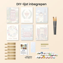 Afbeelding in Gallery-weergave laden, Mini Schilderen op Nummer 15x20cm (6 stuks) - Britse Charme