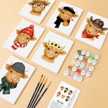 Afbeelding in Gallery-weergave laden, Mini Schilderen op Nummer 15x20cm (6 stuks) - Landelijke Schatjes