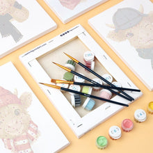 Afbeelding in Gallery-weergave laden, Mini Schilderen op Nummer 15x20cm (6 stuks) - Landelijke Schatjes