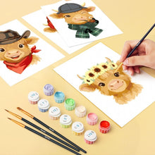 Afbeelding in Gallery-weergave laden, Mini Schilderen op Nummer 15x20cm (6 stuks) - Landelijke Schatjes