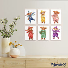 Afbeelding in Gallery-weergave laden, Mini Schilderen op Nummer 15x20cm (6 stuks) - Pastel Boerderijverhalen