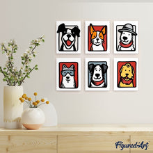 Afbeelding in Gallery-weergave laden, Mini Schilderen op Nummer 15x20cm (6 stuks) - Bandana Maatjes 1