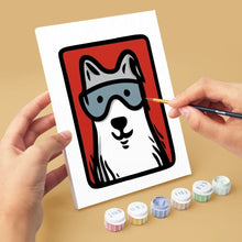 Afbeelding in Gallery-weergave laden, Mini Schilderen op Nummer 15x20cm (6 stuks) - Bandana Maatjes 1