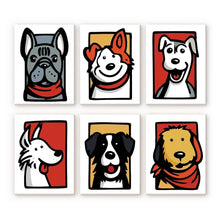 Afbeelding in Gallery-weergave laden, Mini Schilderen op Nummer 15x20cm (6 stuks) - Bandana Maatjes 2