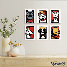 Afbeelding in Gallery-weergave laden, Mini Schilderen op Nummer 15x20cm (6 stuks) - Bandana Maatjes 2