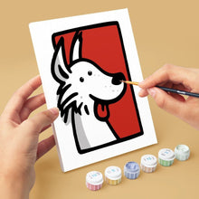 Afbeelding in Gallery-weergave laden, Mini Schilderen op Nummer 15x20cm (6 stuks) - Bandana Maatjes 2