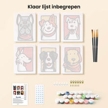 Afbeelding in Gallery-weergave laden, Mini Schilderen op Nummer 15x20cm (6 stuks) - Bandana Maatjes 2