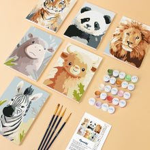 Afbeelding in Gallery-weergave laden, Mini Schilderen op Nummer 15x20cm (6 stuks) - Wildlife Portretten 1