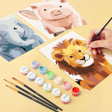 Afbeelding in Gallery-weergave laden, Mini Schilderen op Nummer 15x20cm (6 stuks) - Wildlife Portretten 2