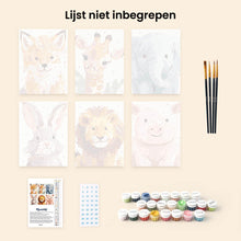 Afbeelding in Gallery-weergave laden, Mini Schilderen op Nummer 15x20cm (6 stuks) - Wildlife Portretten 2