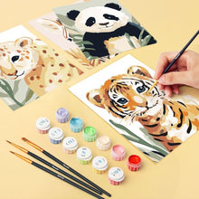 Afbeelding in Gallery-weergave laden, Mini Schilderen op Nummer 15x20cm (6 stuks) - Wildlife Portretten 3