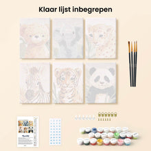 Afbeelding in Gallery-weergave laden, Mini Schilderen op Nummer 15x20cm (6 stuks) - Wildlife Portretten 3