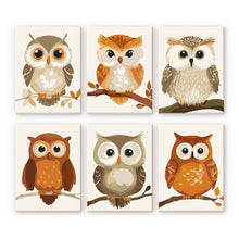 Afbeelding in Gallery-weergave laden, Mini Schilderen op Nummer 15x20cm (6 stuks) - Boswachters